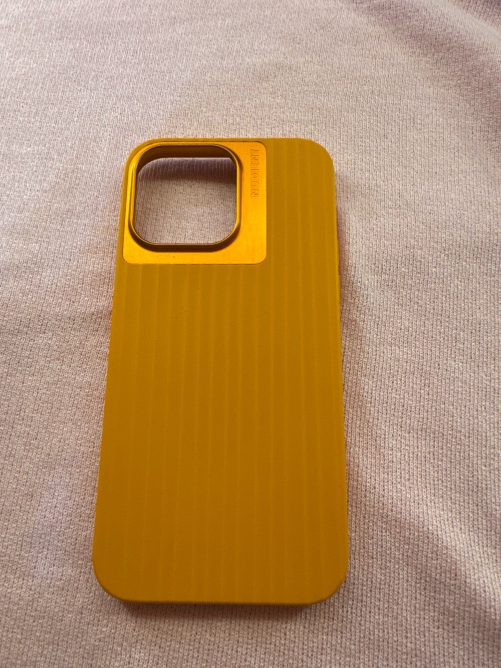 Nudient orange case for the 14 pro max